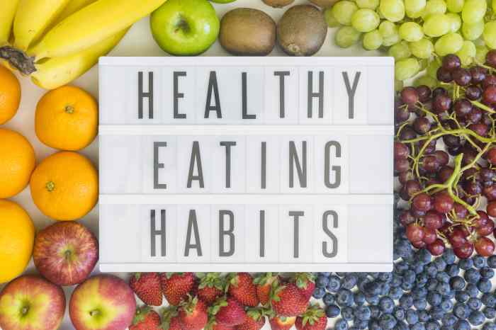 Habits eating healthy good health bad food healthier dietary fruit habit family keep stick changes not types different make aspartame
